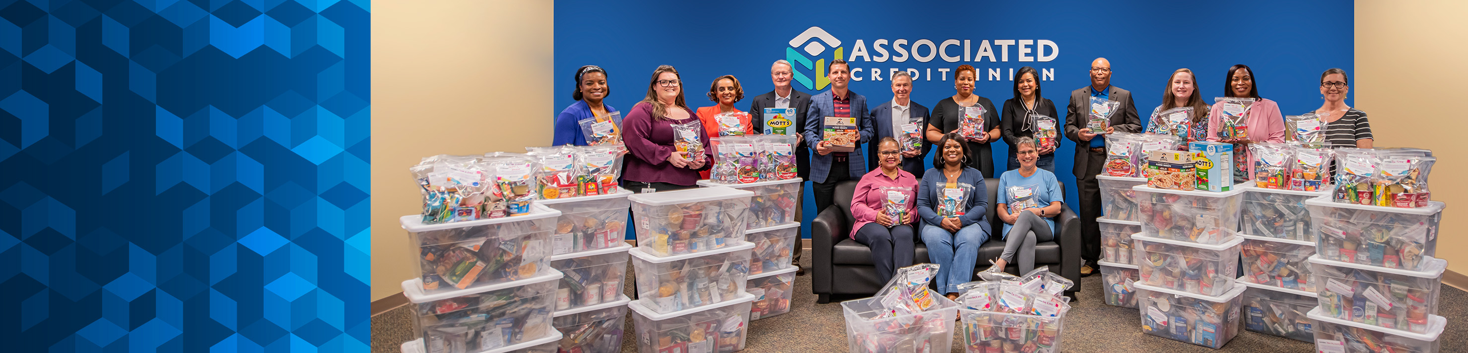 ACU Employees with Meal Bags