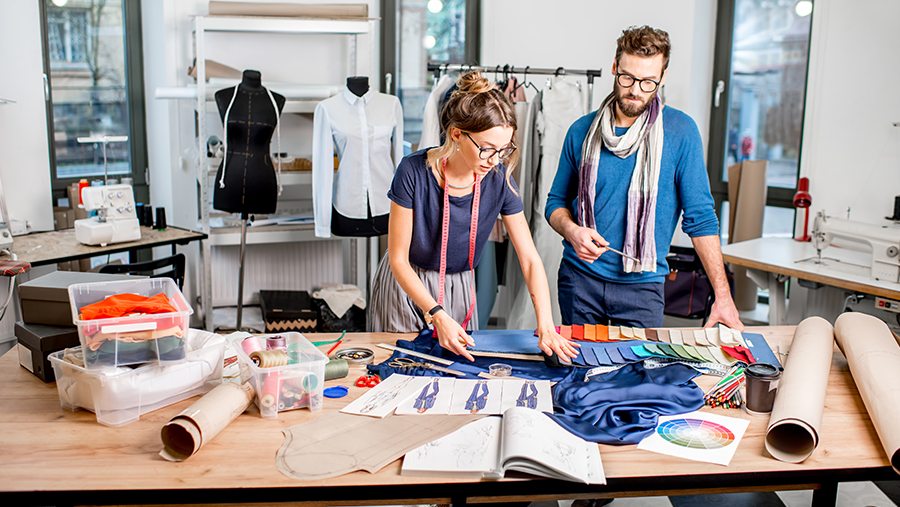 Fashion Designers in Studio