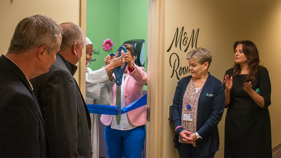 Ribbon Cutting of the Mother's and Meditation Room